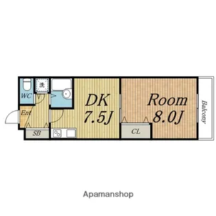 モンルシェンテ【1階】の間取り