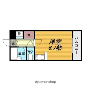 エルコート豊中【3階】の間取り