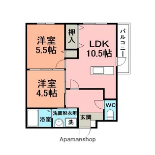 フィールドスルー司マンション【205号室】の間取り