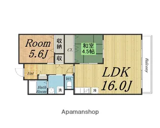 サンベール緑地【203号室】の間取り