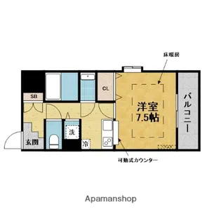 MS’PALAZZO【501号室】の間取り