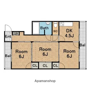 小曽根マンション【301号室】の間取り