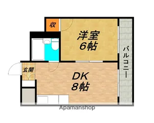大阪府豊中市箕輪2丁目【マンション】の間取り