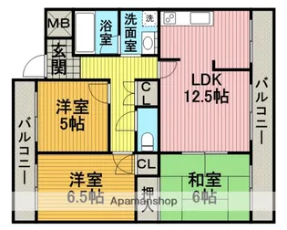 カーサエクセレント【201号室】の間取り