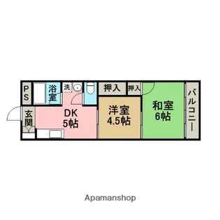 庄内フラッツ【505号室】の間取り