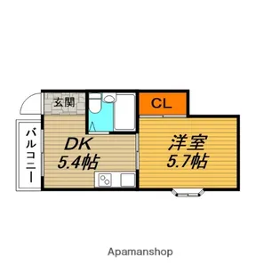 千成山下マンション【2階】の間取り