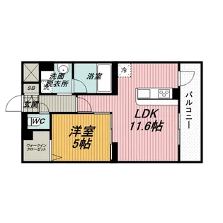 ベルクレール豊中【1階】の間取り