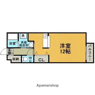 ヴィラコート服部【202号室】の間取り