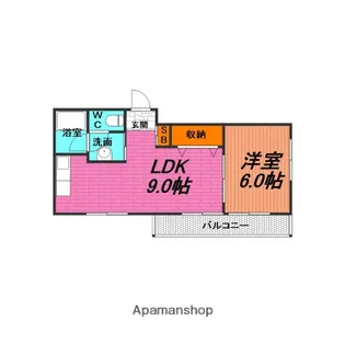 マンション本多【2階】の間取り
