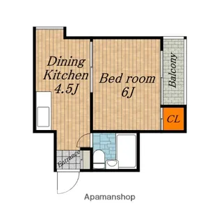 第2アローズハイツ【401号室】の間取り