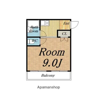 リバーオータム【203号室】の間取り