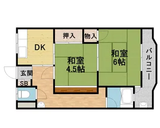 永田マンション【205号室】の間取り