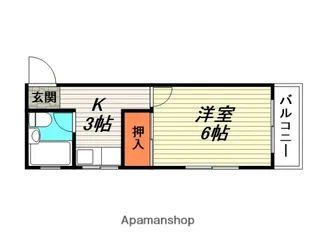 河南ハイツ【2階】の間取り