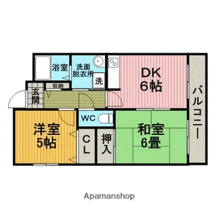 アンジュルーブル【303号室】の間取り