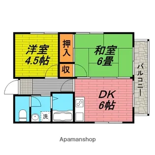 ルトワァヴェール豊栄【A-301号室】の間取り