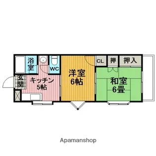 第5八雲マンション【3階】の間取り