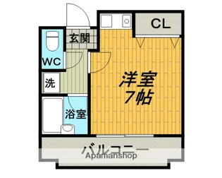 西田ハイツパートⅡ【411号室】の間取り