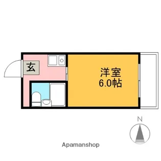 アイシス服部【2-D号室】の間取り