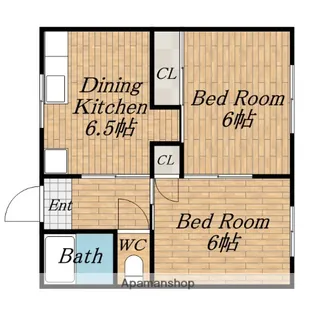 シャトーヤスミマンション【B101号室】の間取り