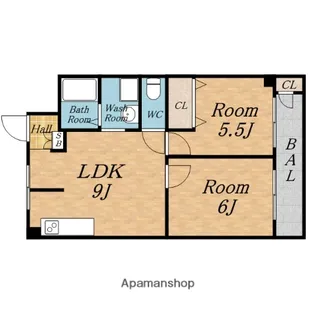 増田服部マンション【2階】の間取り