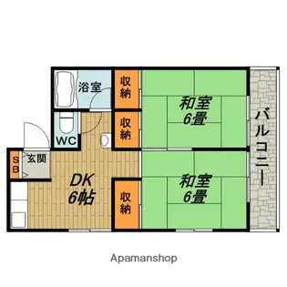 マンション光【3階】の間取り