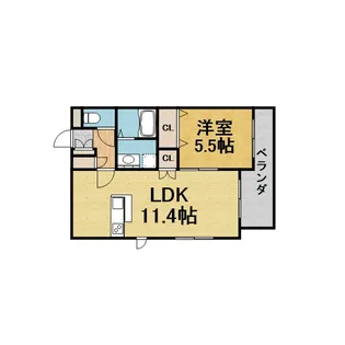 HEBEL MAISON 長興寺【1階】の間取り