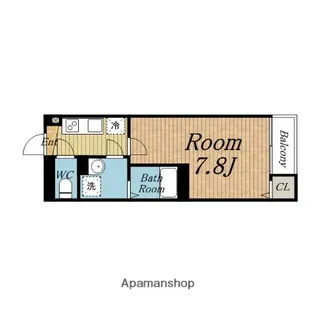 ミモザ服部天神【3階】の間取り