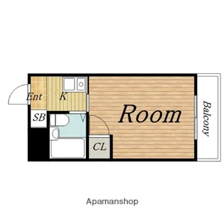 アメニティ服部(旧アデュウ服部 服部南町【107号室】の間取り