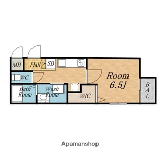 フォンテーヌ神崎川【303号室】の間取り