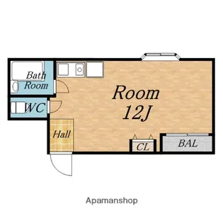 メゾンド服部豊【201号室】の間取り