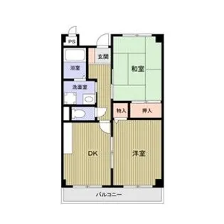 ジュネス中島【3階】の間取り