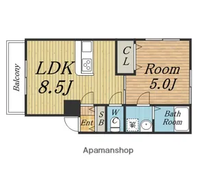 CASA曽根西町(旧LISソフィア曽根西町【1階】の間取り