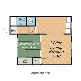 和美荘1棟【2階】の間取り
