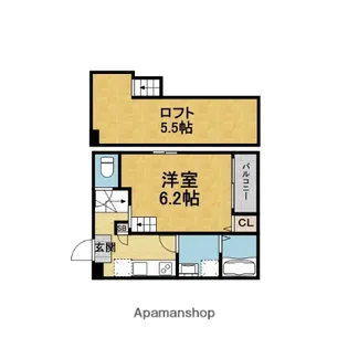 大阪府豊中市宝山町【アパート】の間取り