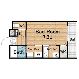 L&CスターハイツNO10【1階】の間取り