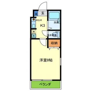 メゾンウッディⅡ【2階】の間取り