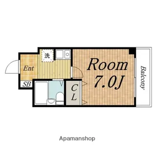 LEIWA服部天神【405号室】の間取り