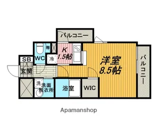 アンソレイユ【205号室】の間取り