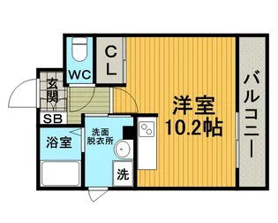 1Rの間取り画像