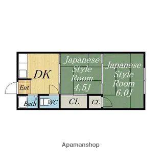 利倉神吉文化【209号室】の間取り