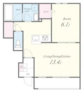 ベロ クオーレ三国橋【1階】の間取り