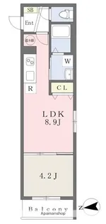 DOAHN加島【1階】の間取り