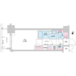 プレサンスブルーム東三国【6階】の間取り