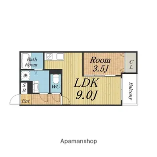 アルカディア江坂【203.号室】の間取り