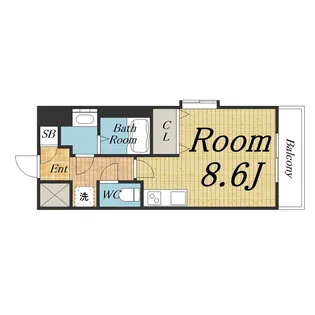 プレサンス神崎川ファインブレス【0301号室】の間取り