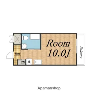 1Rの間取り画像