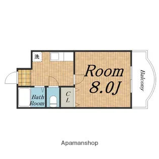 立光ロイヤルステージ【403号室】の間取り
