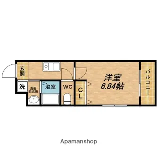 第3クリスタル三国駅前【205.号室】の間取り