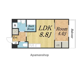 スプランディッドⅦ(セブン)【1006.号室】の間取り