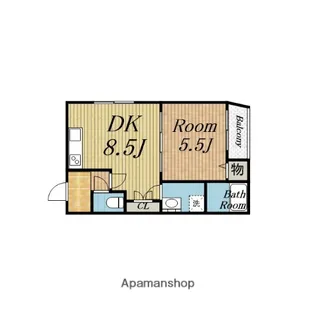 CAPRICORN(カプリコーン)【203号室】の間取り